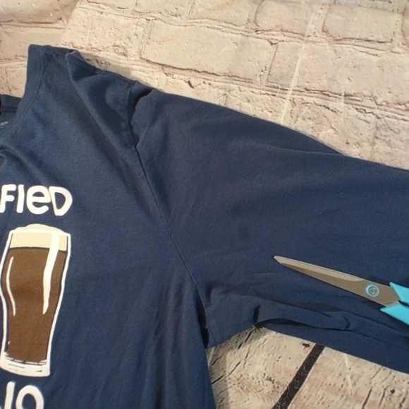 Life is Good Long Sleeve "Beer Graphic" " Diversified Portfolio XL Blue - Picture 11 of 11